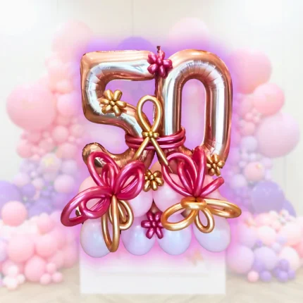 Happy 50th Birthday Balloon Bouquet