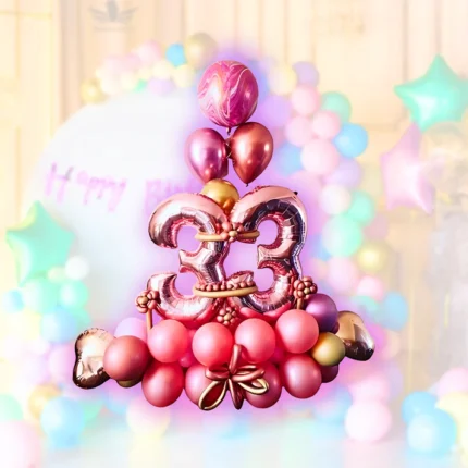 33th Birthday Balloon Bouquet