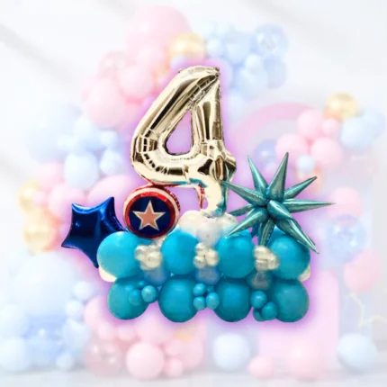 4th Birthday Balloon Bouquet